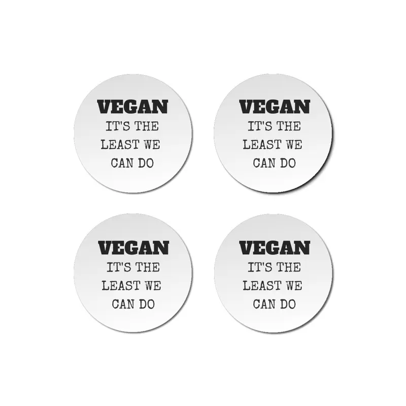 VEGAN IT'S THE LEAST WE CAN DO Bardak Altlığı