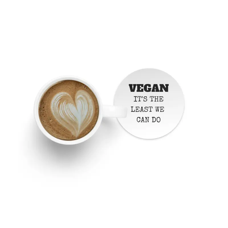 VEGAN IT'S THE LEAST WE CAN DO Bardak Altlığı