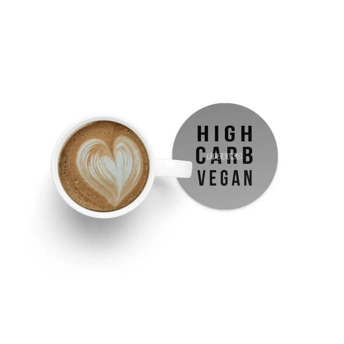 High Carb Vegan Bardak Altlığı
