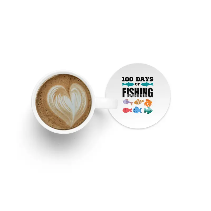 100 Days Of Fishing Bardak Altlığı