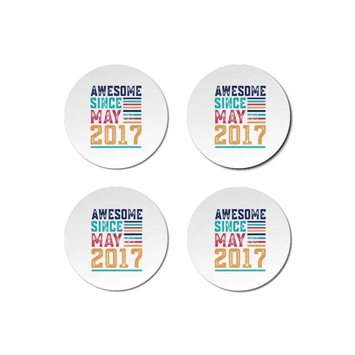Awesome Since May 2017 Bardak Altlığı