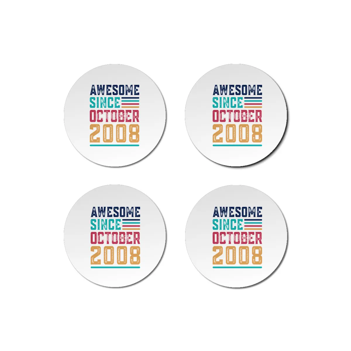Awesome Since October 2008 Bardak Altlığı