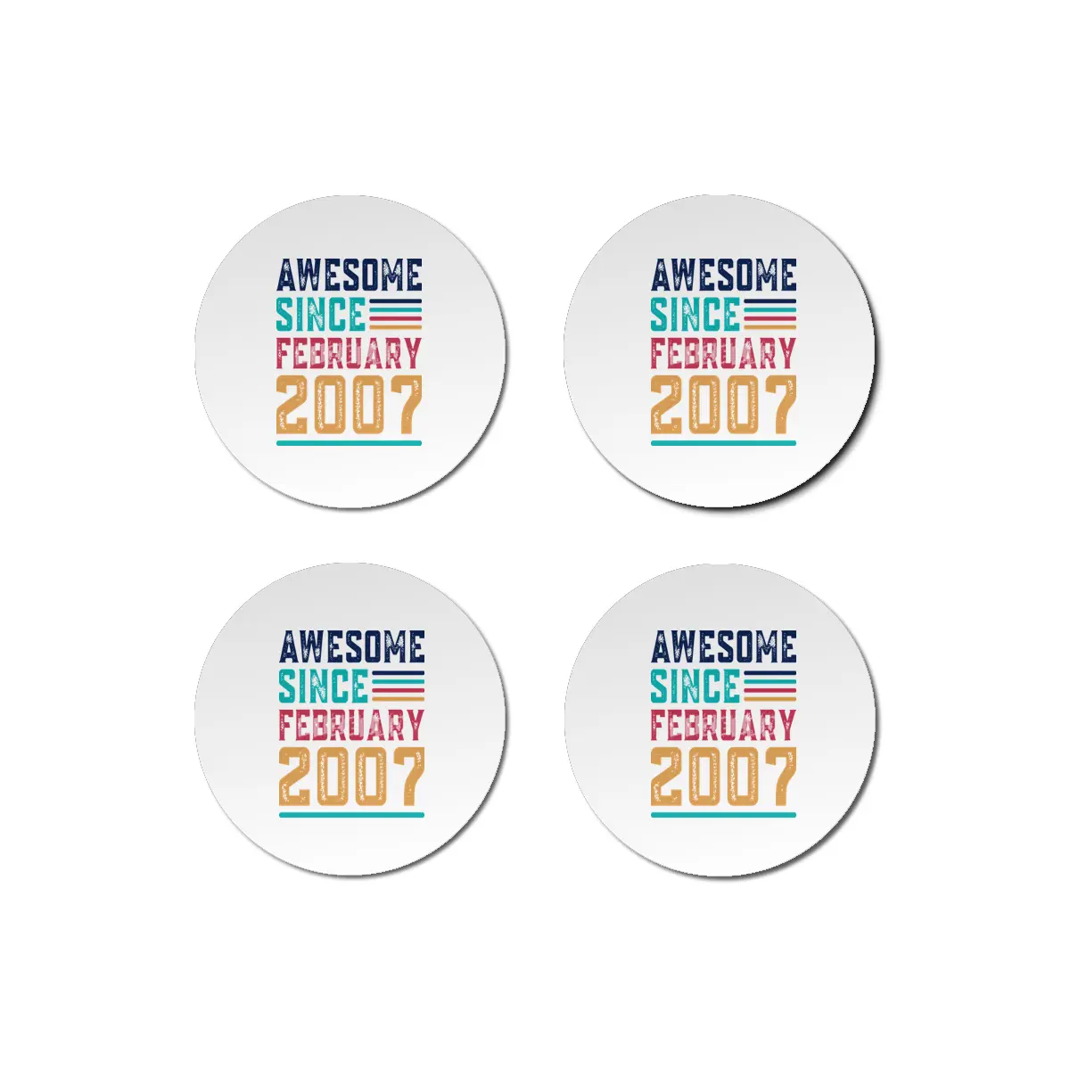 Awesome Since February 2007 Bardak Altlığı
