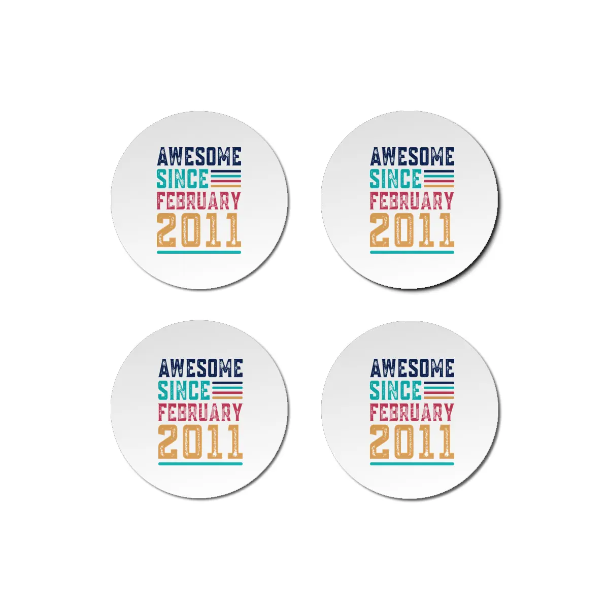 Awesome Since February 2011 Bardak Altlığı