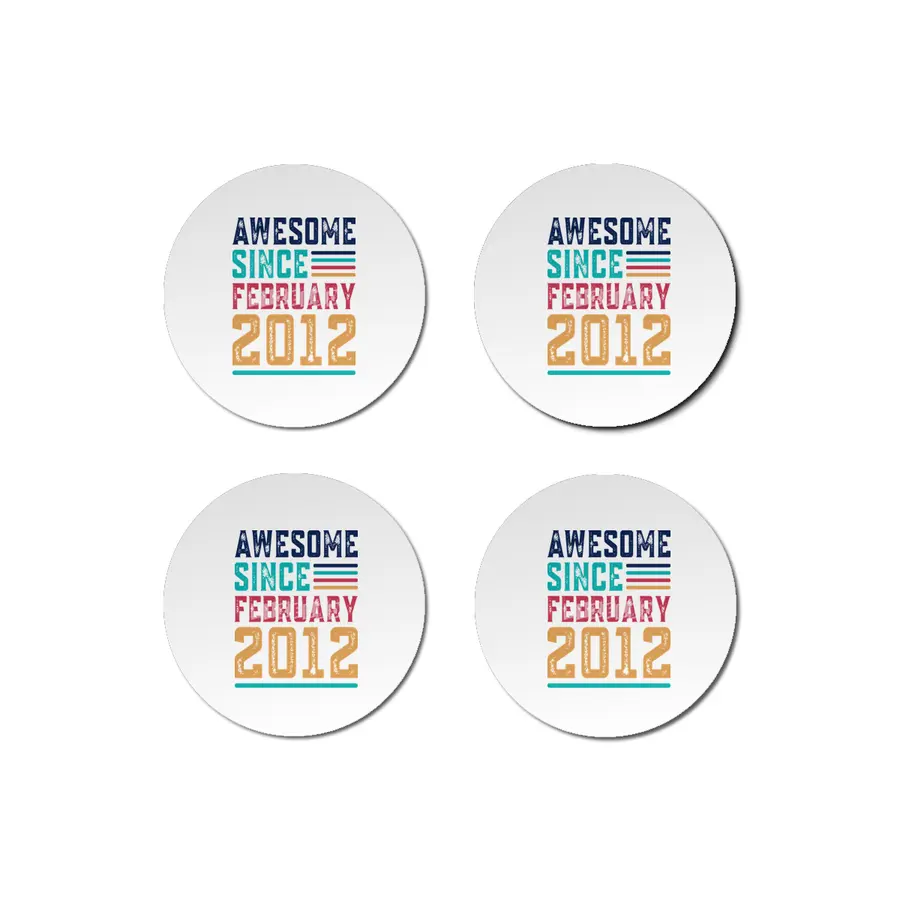 Awesome Since February 2012 Bardak Altlığı