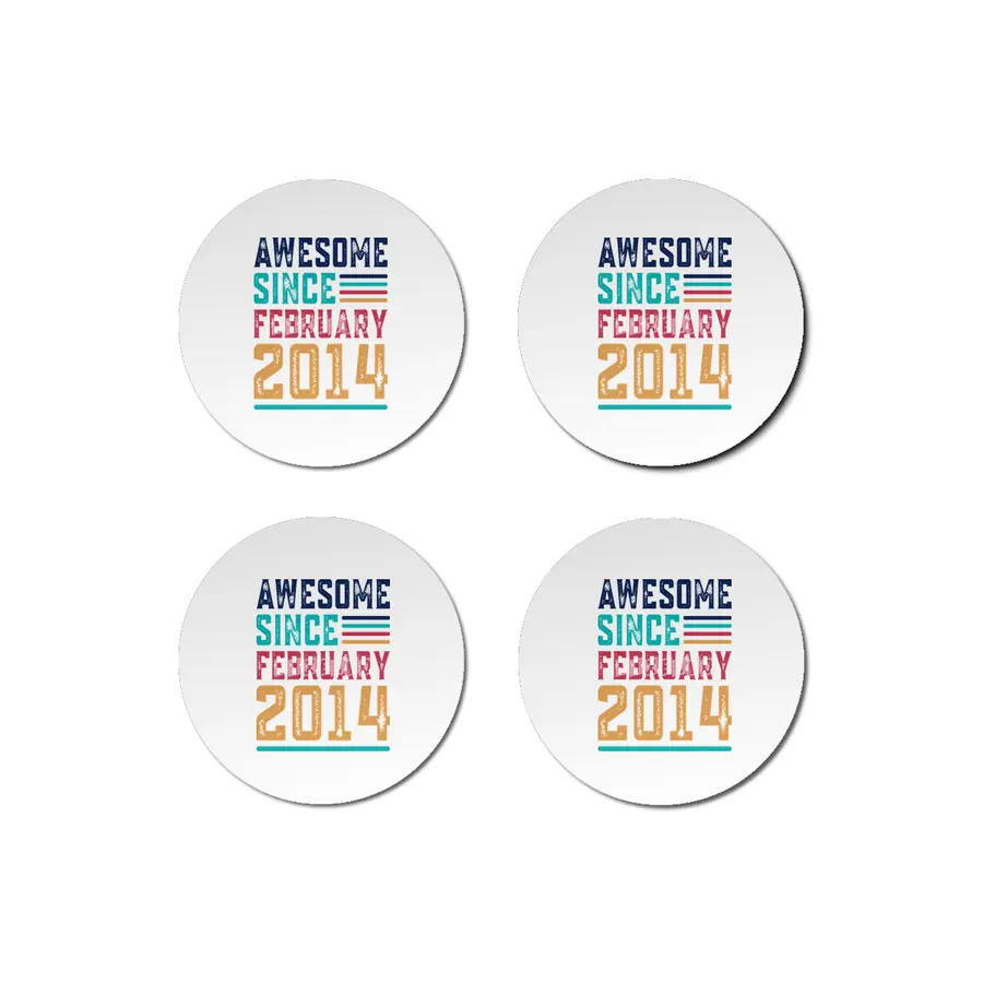 Awesome Since February 2014 Bardak Altlığı