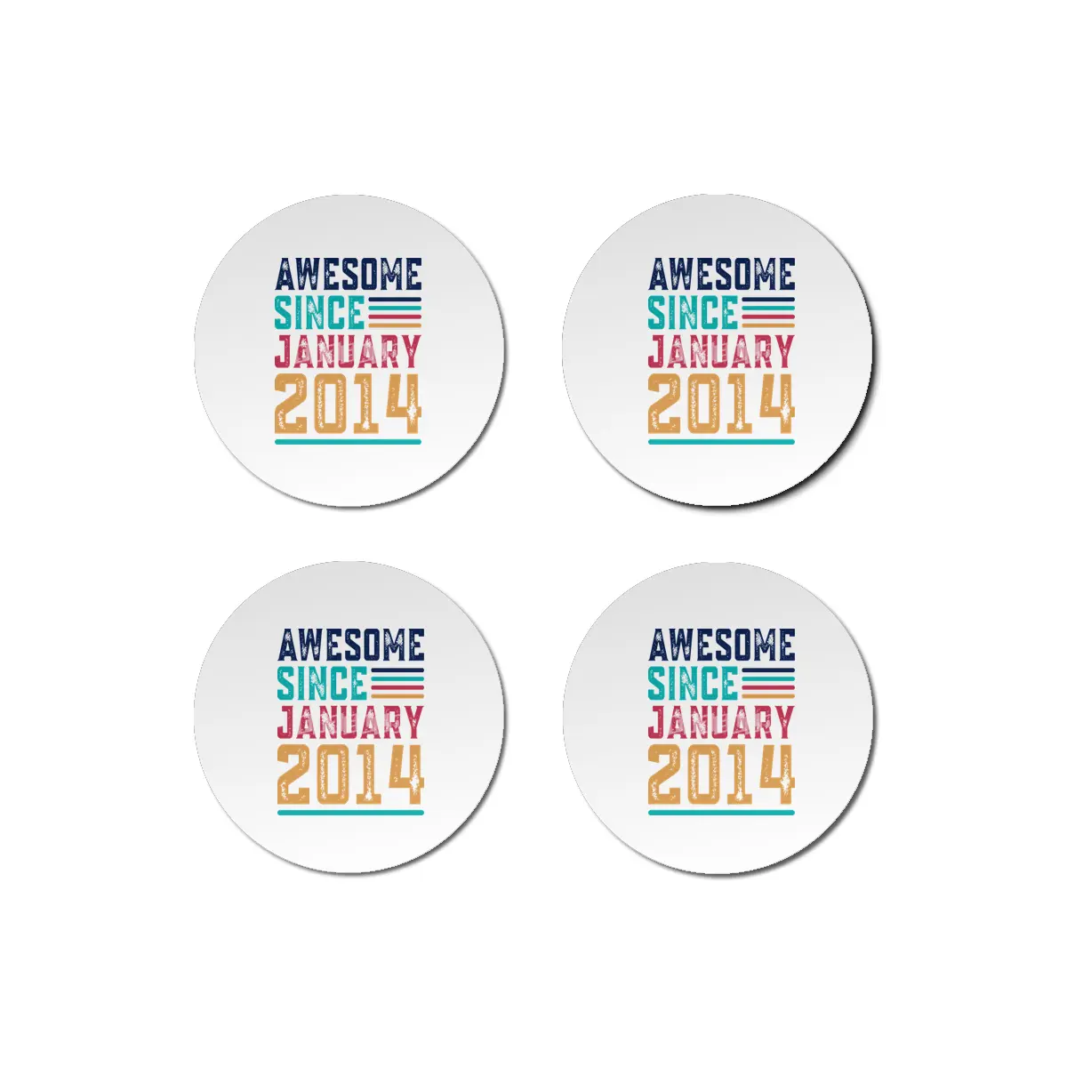 Awesome Since January 2014 Bardak Altlığı
