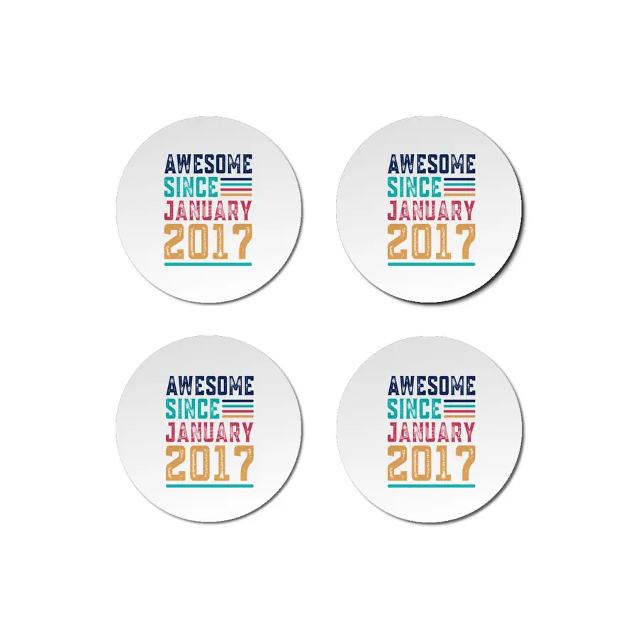 Awesome Since January 2017 Bardak Altlığı