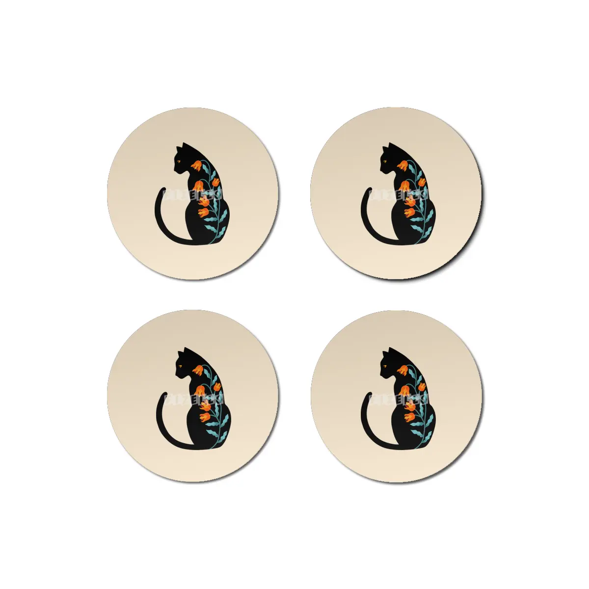 CAT FLORAL Bardak Altlığı