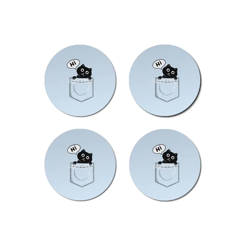 Cat pocket hi Bardak Altlığı