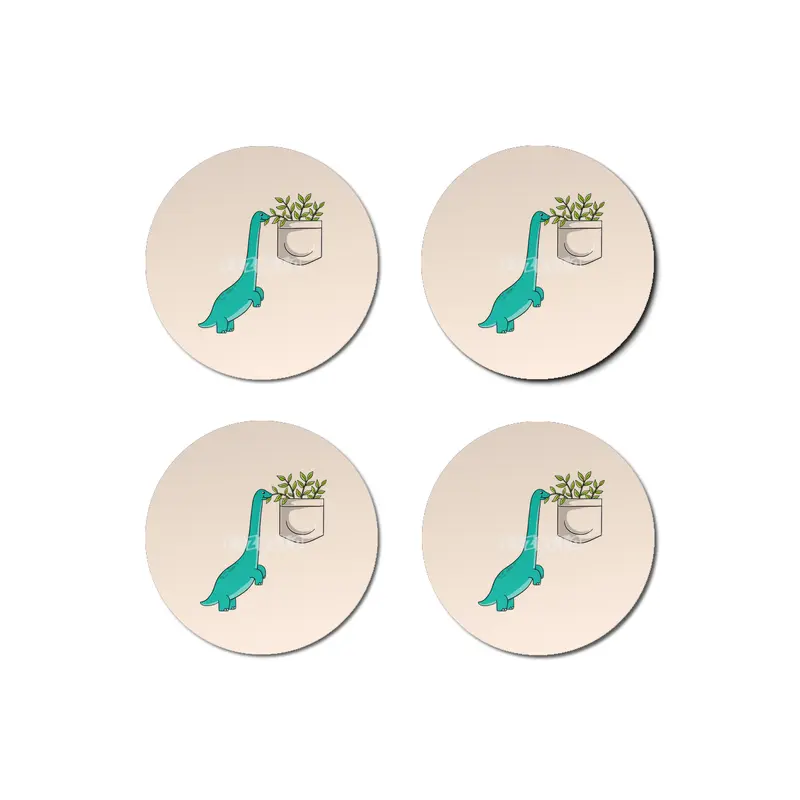 Dinosaur plants in pocket Bardak Altlığı
