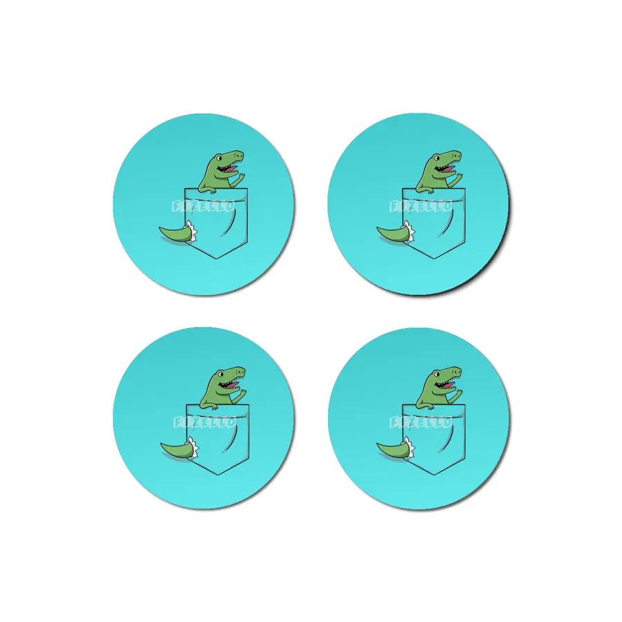 Dinosaur Pocket Bardak Altlığı