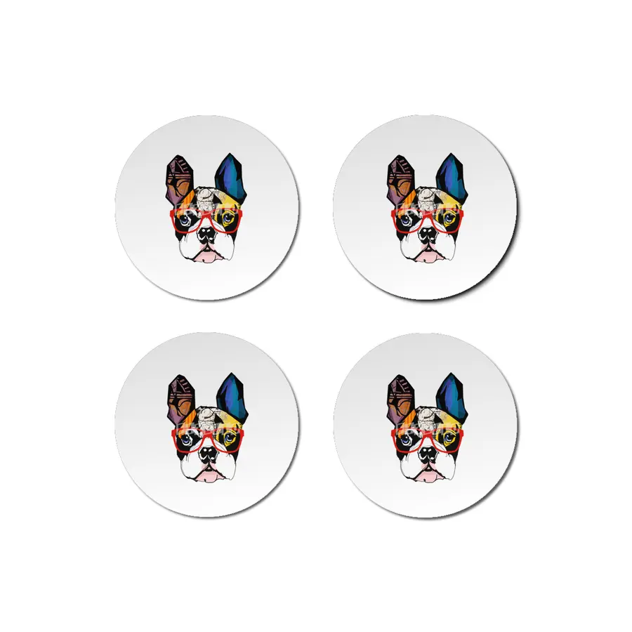Artsy Frenchie Bardak Altlığı