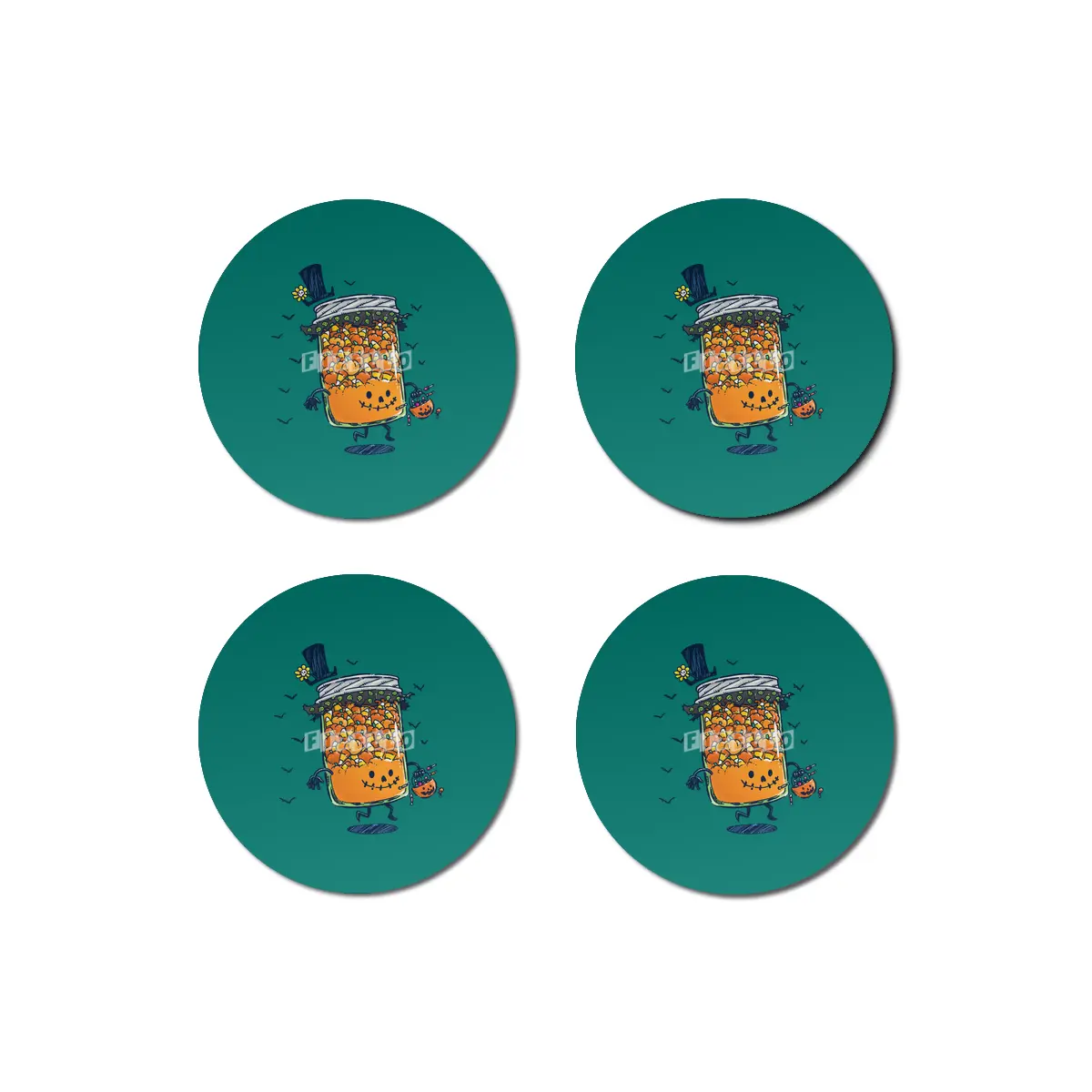 Halloween Jam Bardak Altlığı