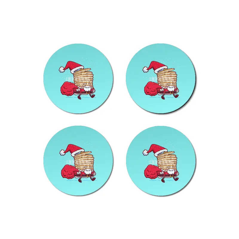 Santa Pancake Bardak Altlığı