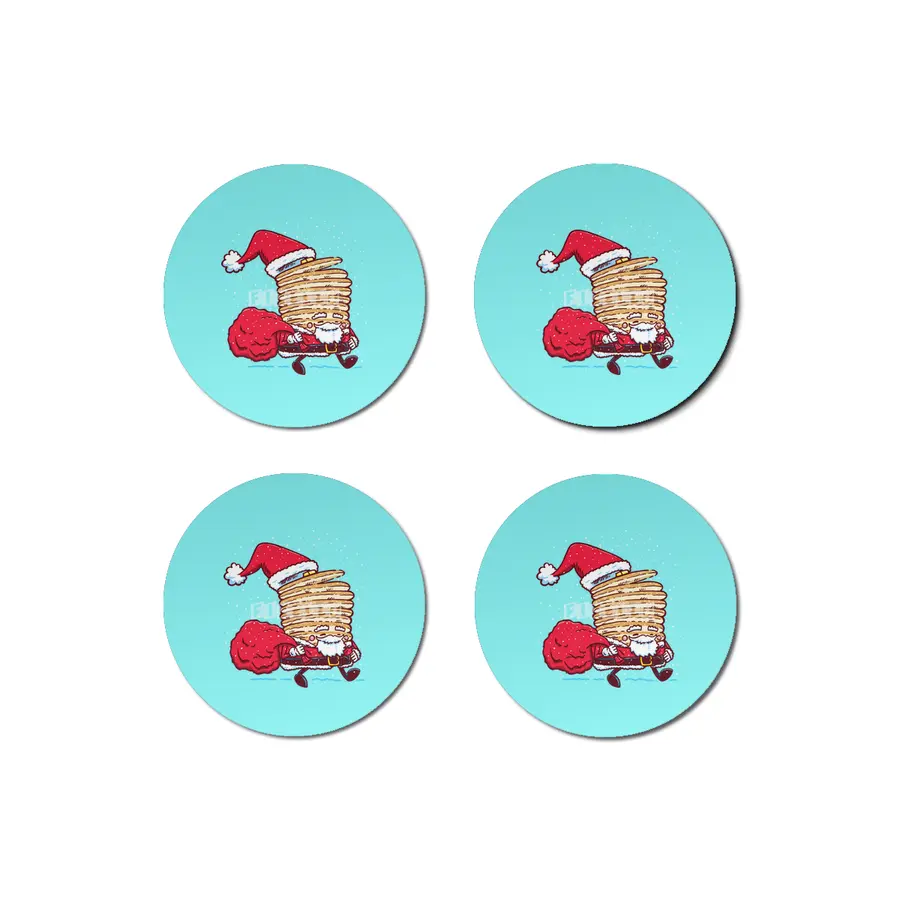 Santa Pancake Bardak Altlığı