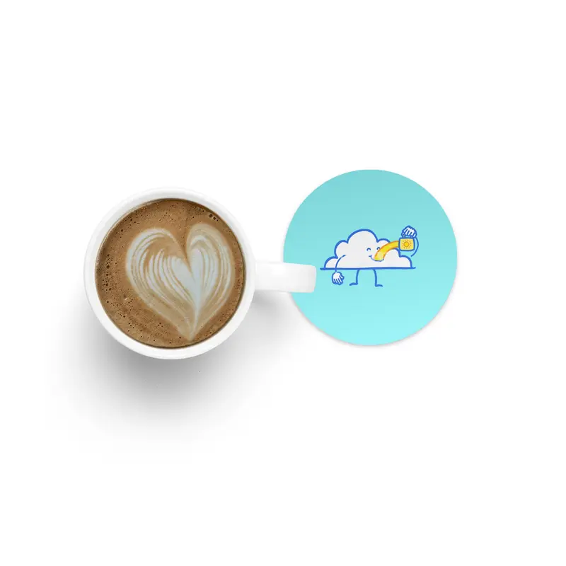 The Coffee Cloud Bardak Altlığı