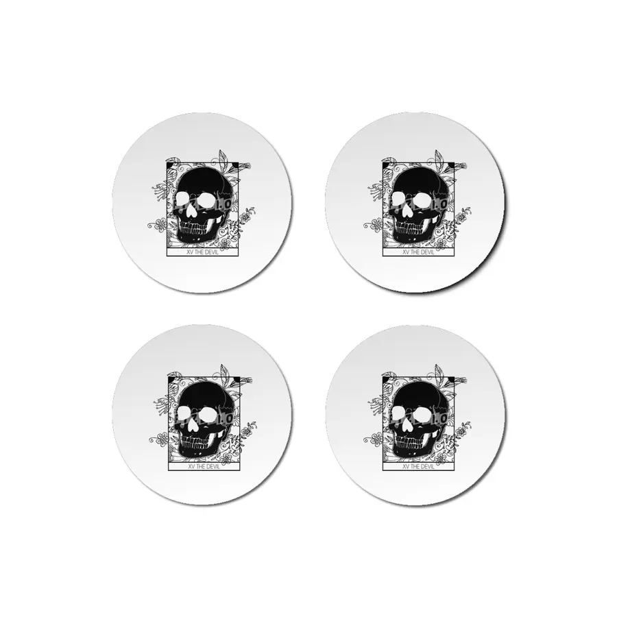 Tarot Death Wicca Skull Witch Magicka Bardak Altlığı