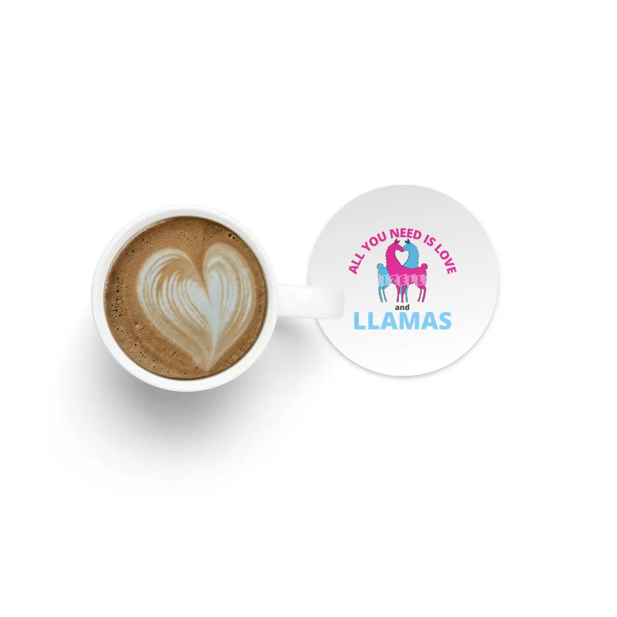 All You Need Is Love And Llamas Cute Animals Bardak Altlığı