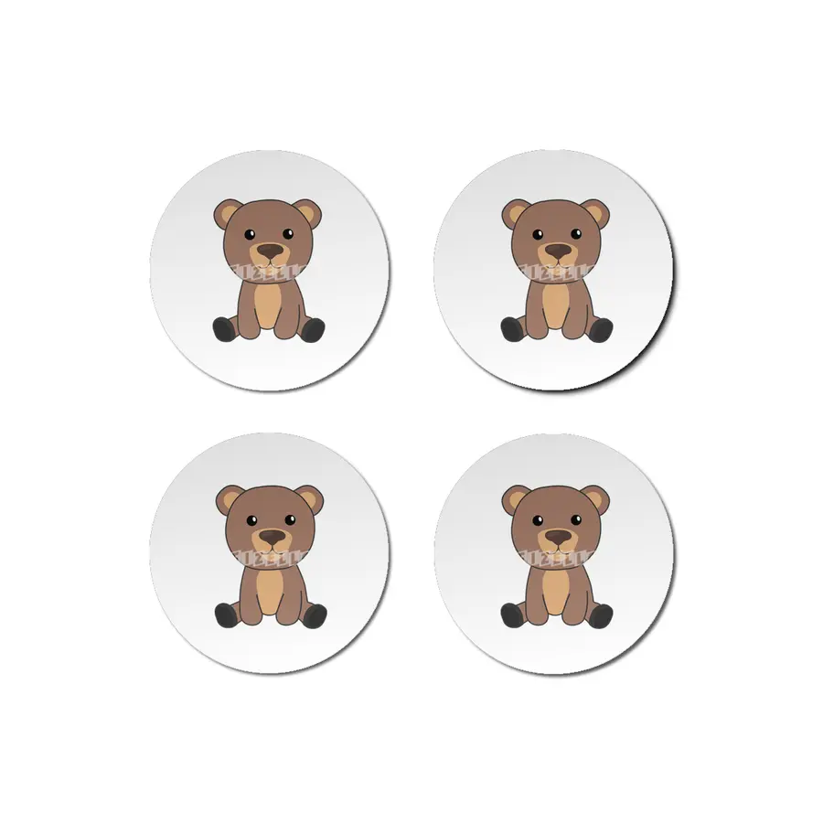 Bear Bears Cute Animals For Children Baby Bear Bardak Altlığı