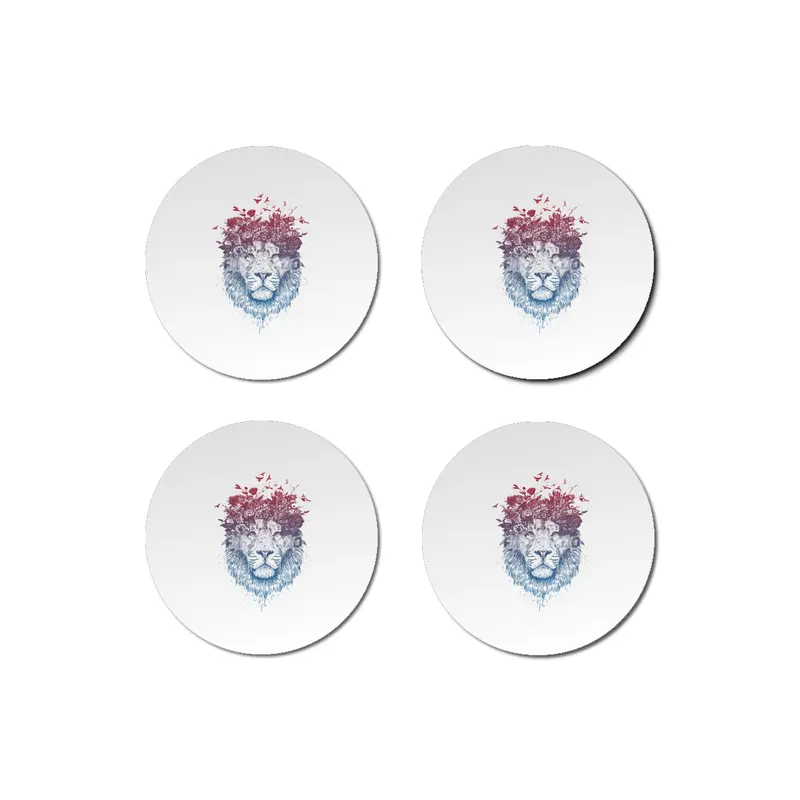 Floral lion Bardak Altlığı