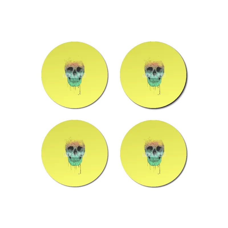 Pop art skull Bardak Altlığı