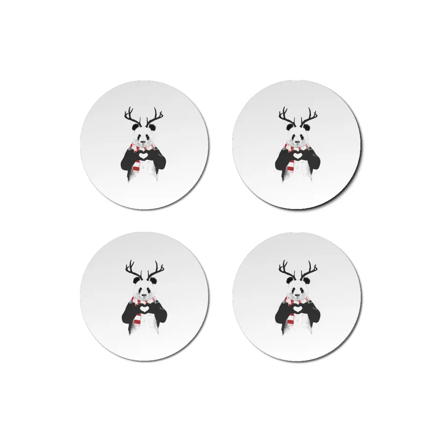 Xmas panda Bardak Altlığı