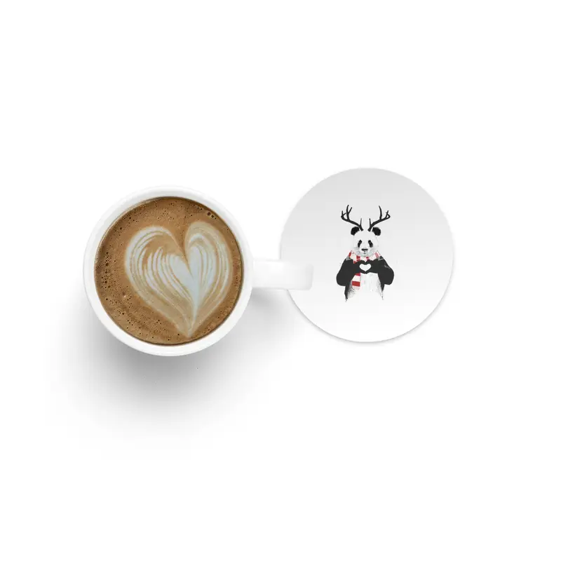 Xmas panda Bardak Altlığı