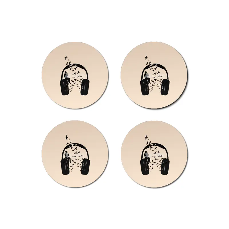Headphone Harmonica Bardak Altlığı