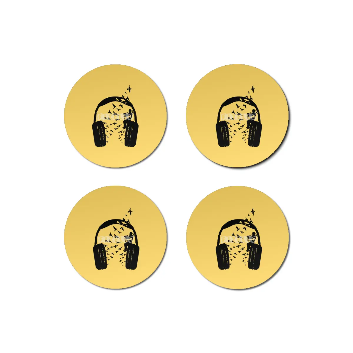 Headphone Bagpipes Bardak Altlığı