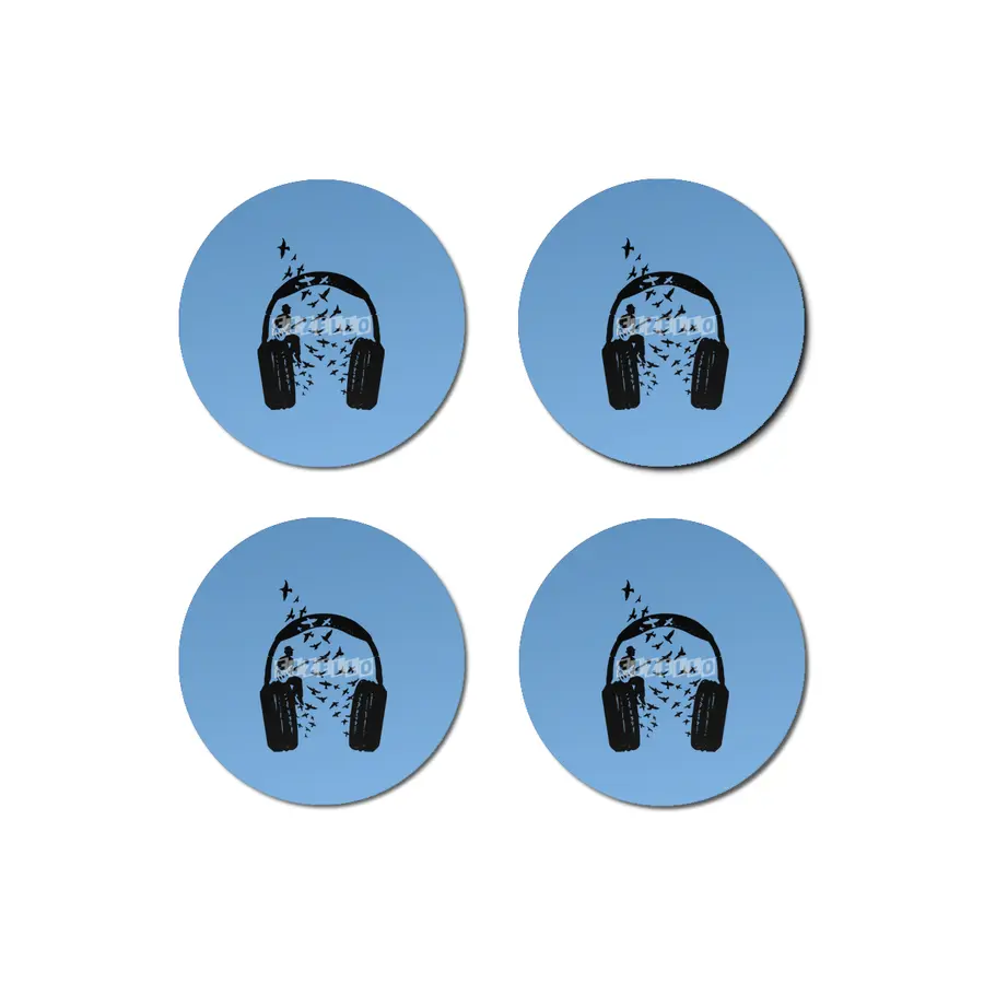 Headphone Bass guitar Bardak Altlığı