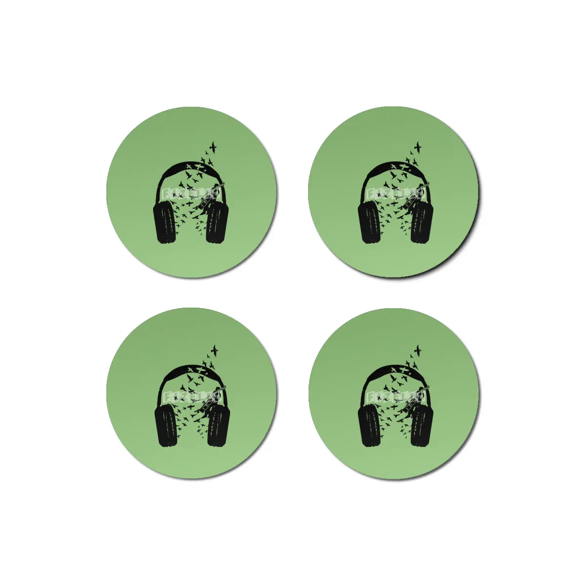 Headphone Double Bass Bardak Altlığı