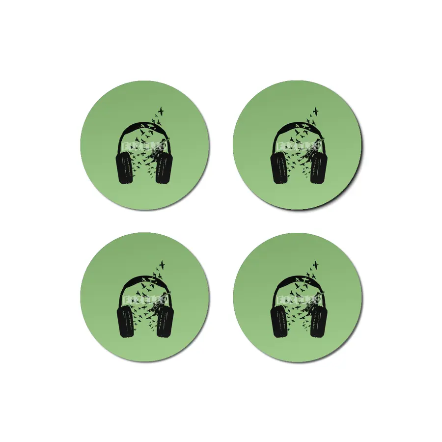 Headphone Double Bass Bardak Altlığı