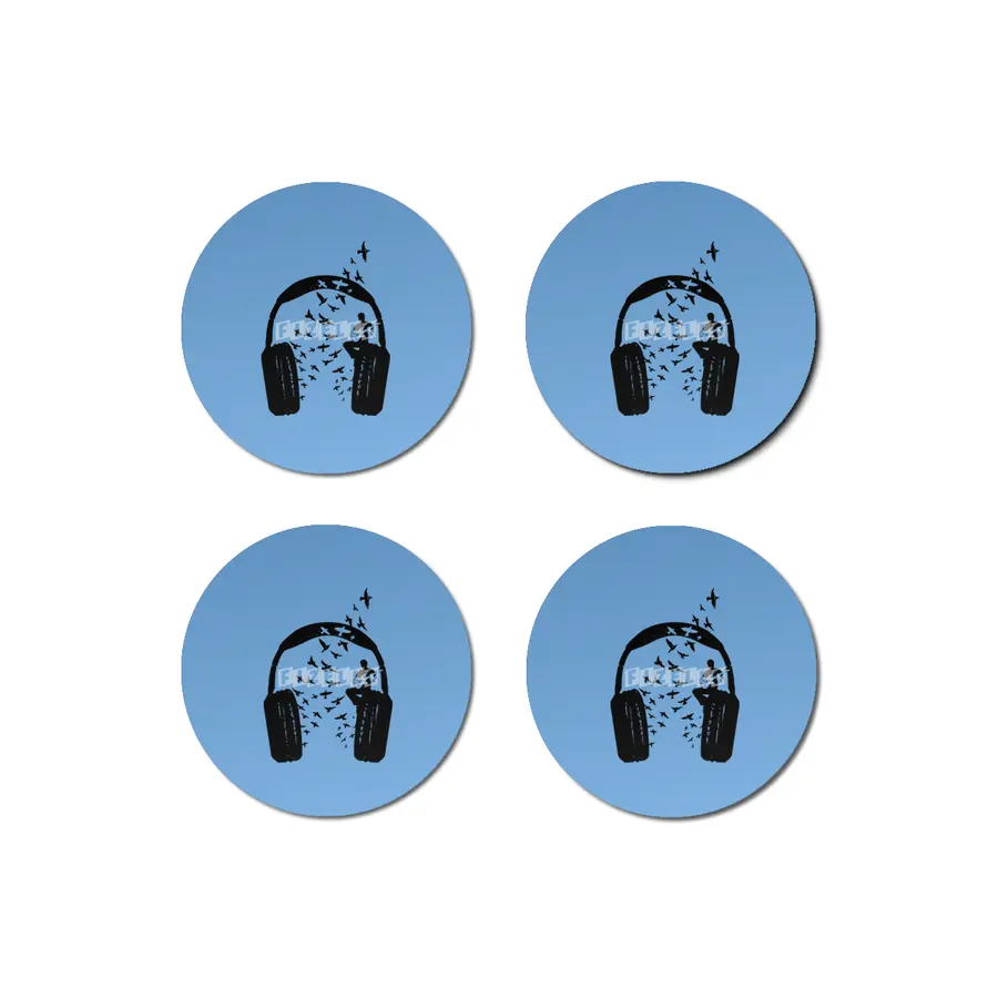 Headphone Electric Guitar Bardak Altlığı