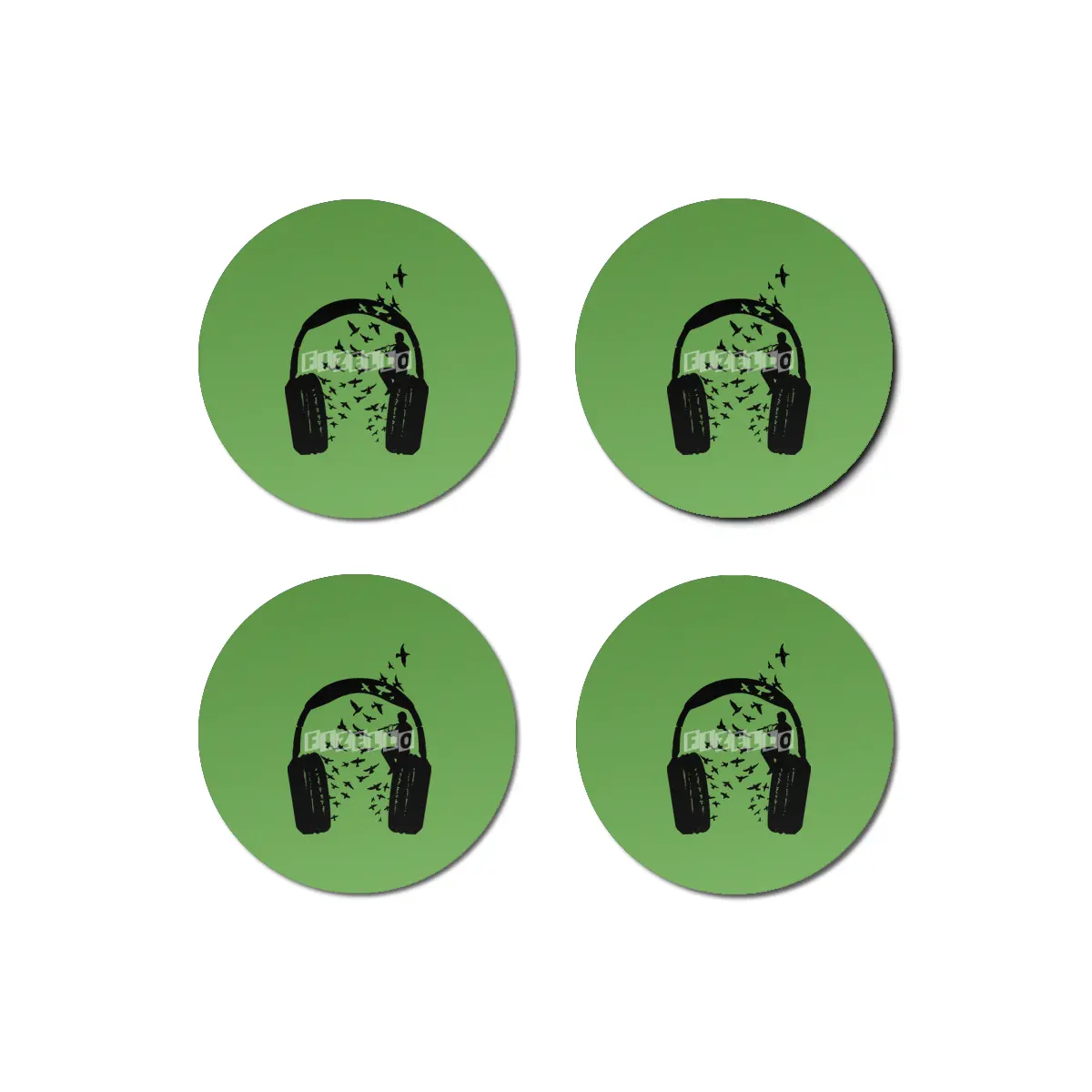 Headphone Flute Bardak Altlığı
