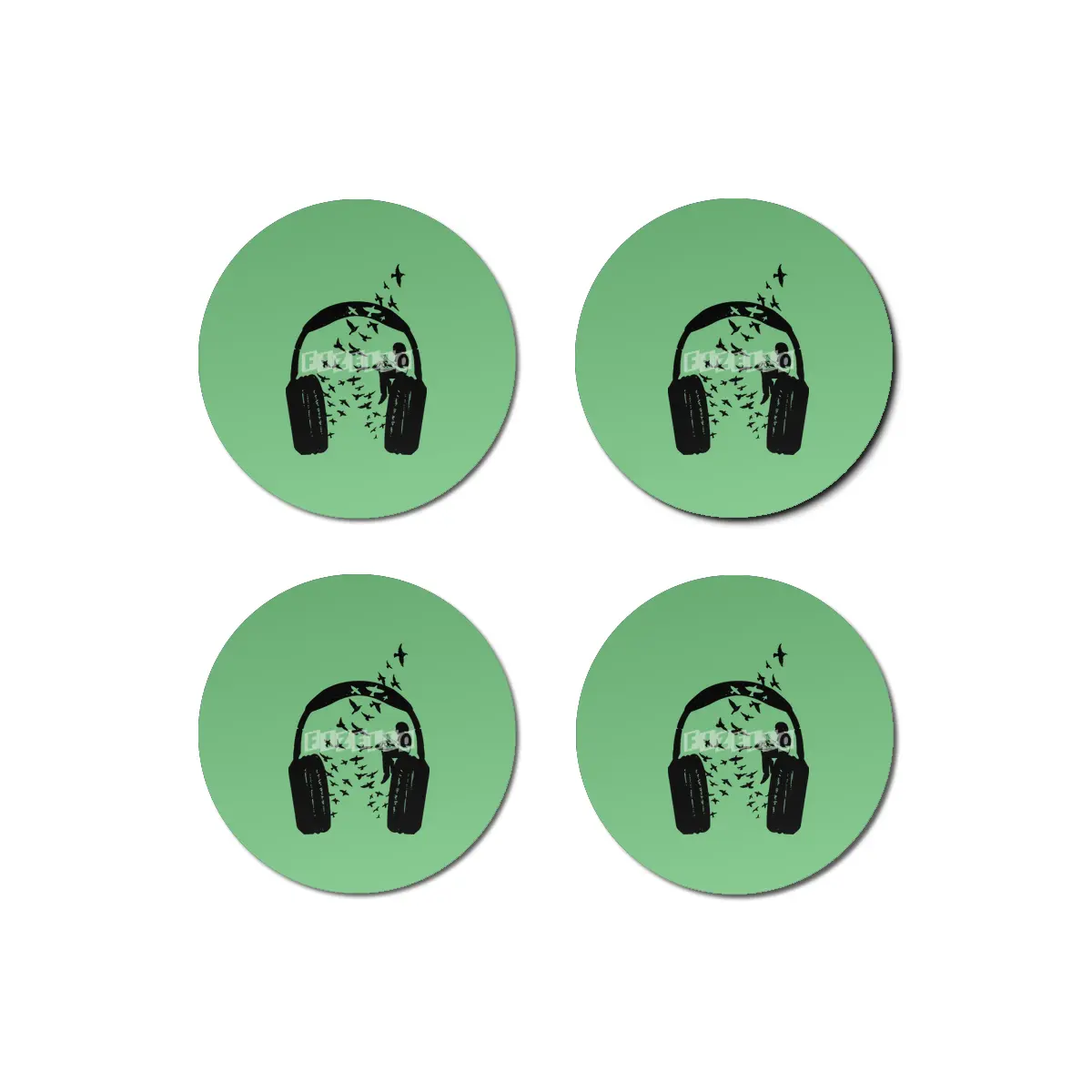 Headphone Hang Drum Bardak Altlığı