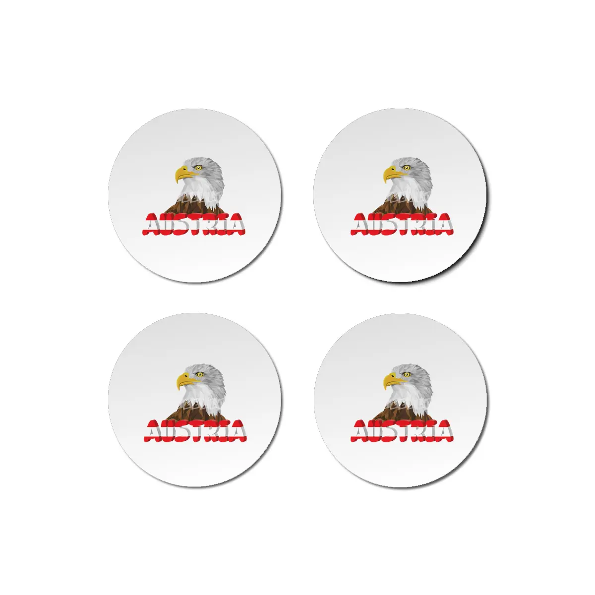 Austria Holiday Eagle Alps Mountains Gift Bardak Altlığı