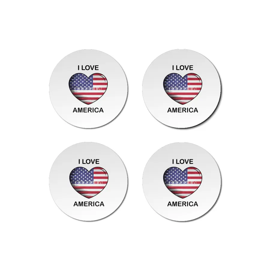 I Love America USA, My Home, My Country Bardak Altlığı