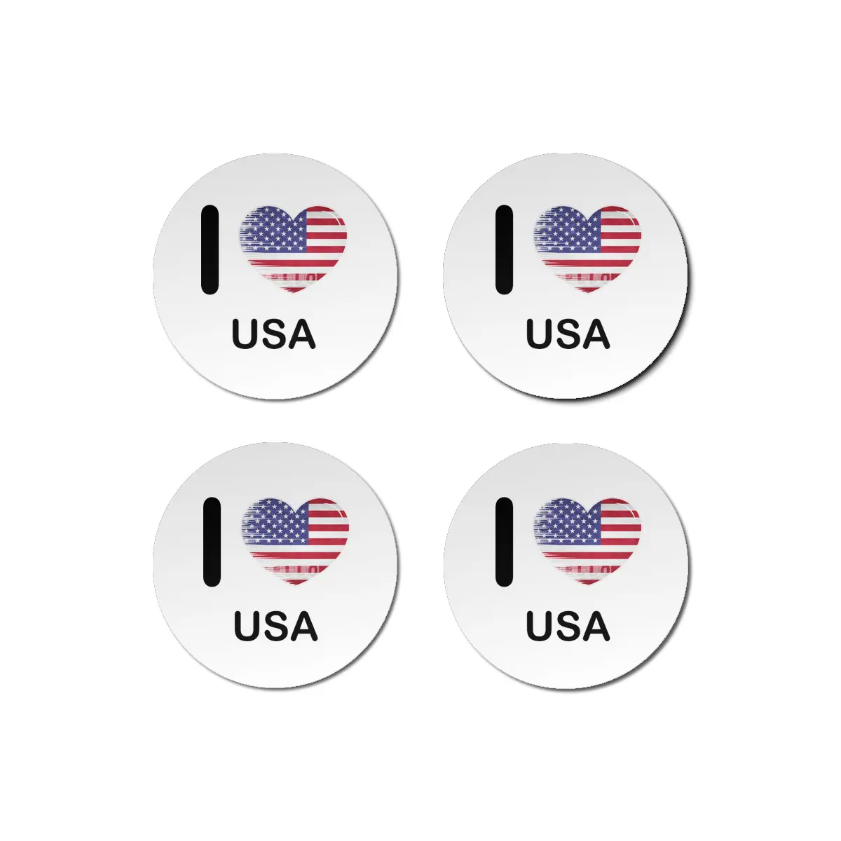 I Love America USA, My Home, My Country Bardak Altlığı