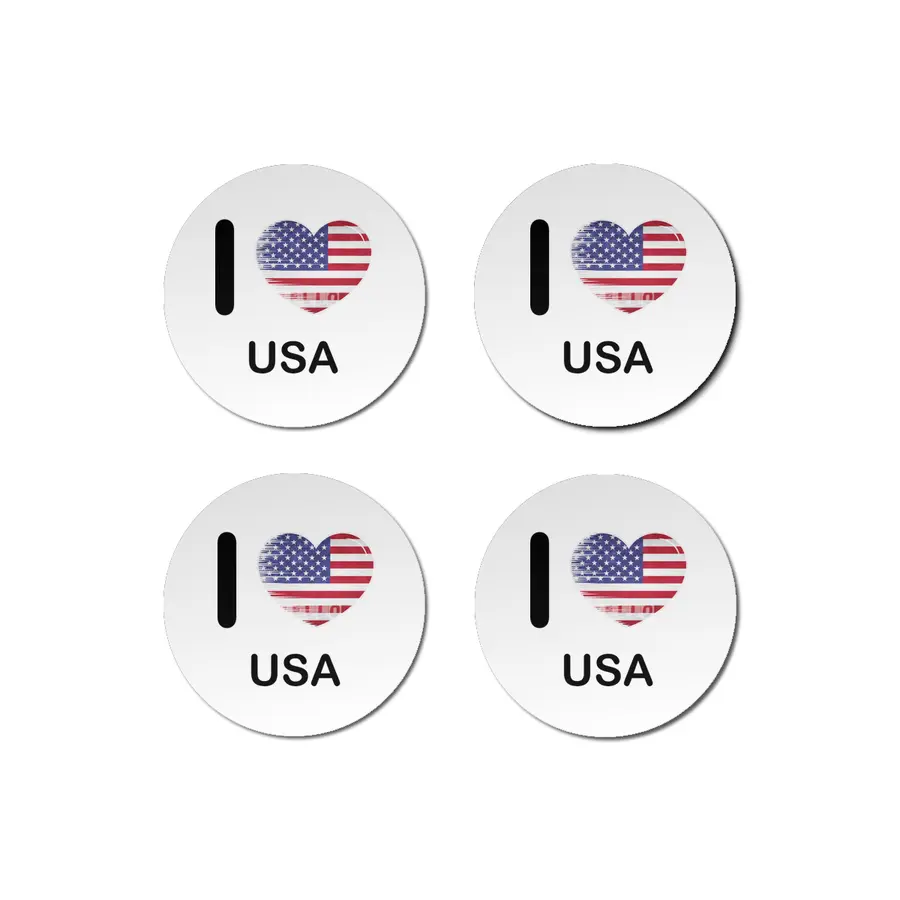 I Love America USA, My Home, My Country Bardak Altlığı