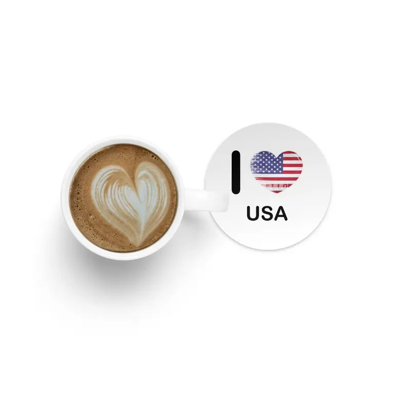 I Love America USA, My Home, My Country Bardak Altlığı