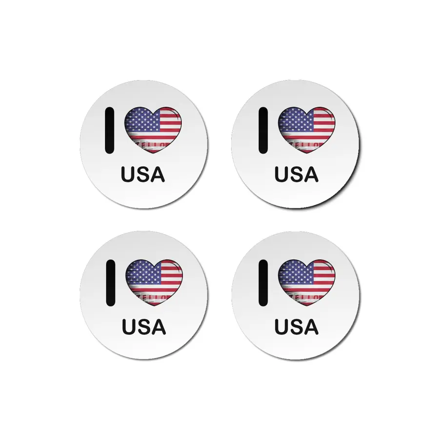 I Love America USA, My Home, My Country Bardak Altlığı