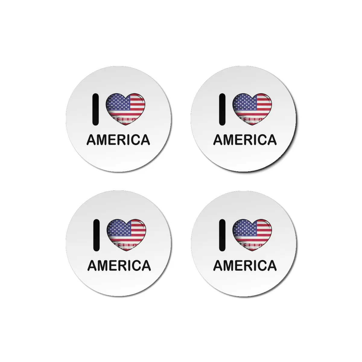 I Love America USA, My Home, My Country Bardak Altlığı