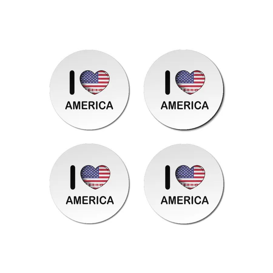 I Love America USA, My Home, My Country Bardak Altlığı
