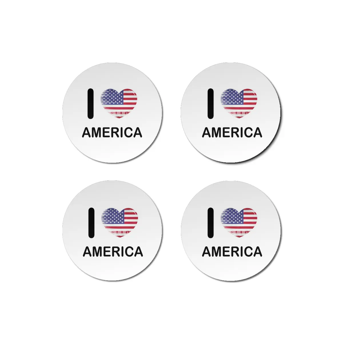 I Love America USA, My Home, My Country Bardak Altlığı
