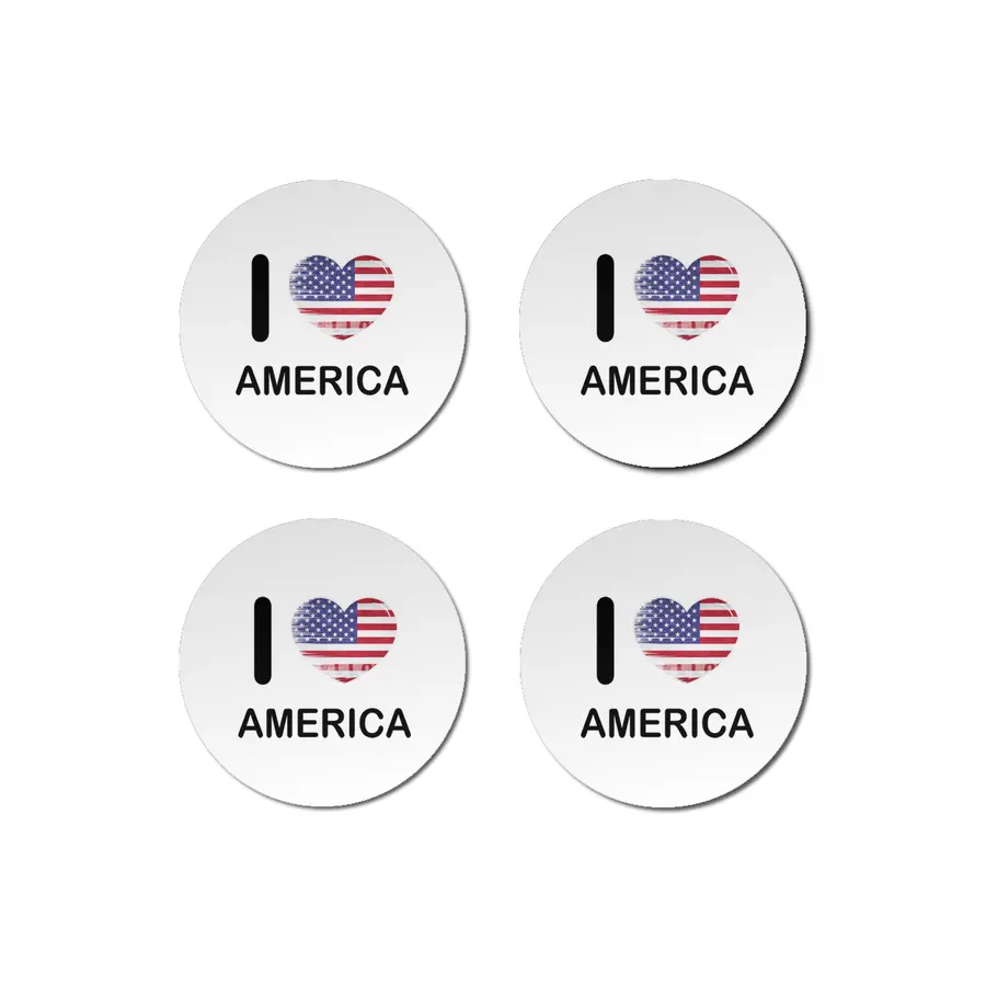 I Love America USA, My Home, My Country Bardak Altlığı