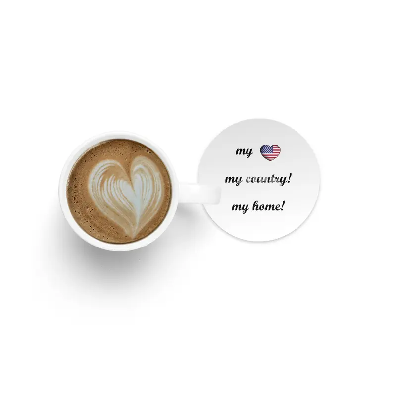 I Love America USA, My Home, My Country Bardak Altlığı
