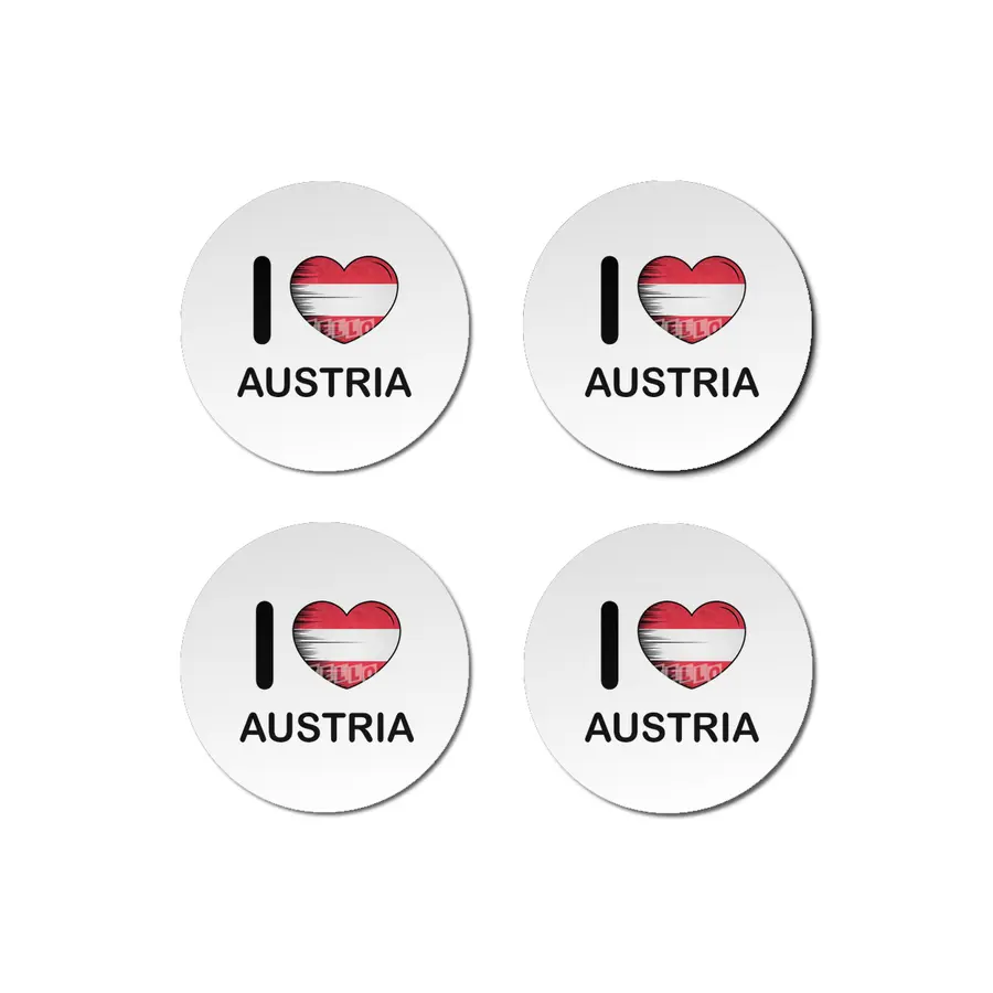 I Love Austria, My Homeland, My Country Bardak Altlığı