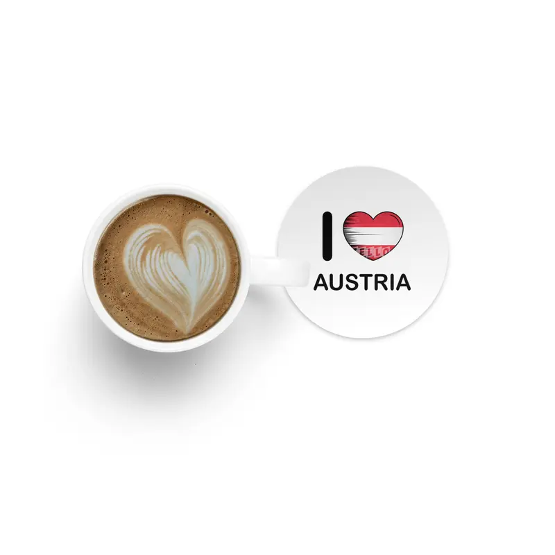 I Love Austria, My Homeland, My Country Bardak Altlığı
