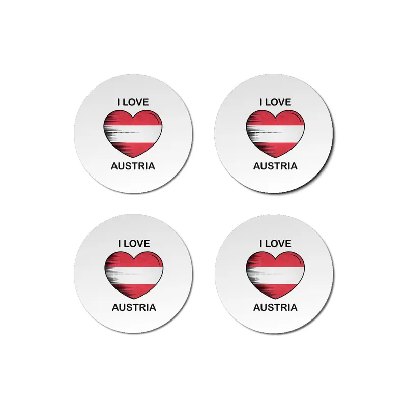 I Love Austria, My Homeland, My Country Bardak Altlığı